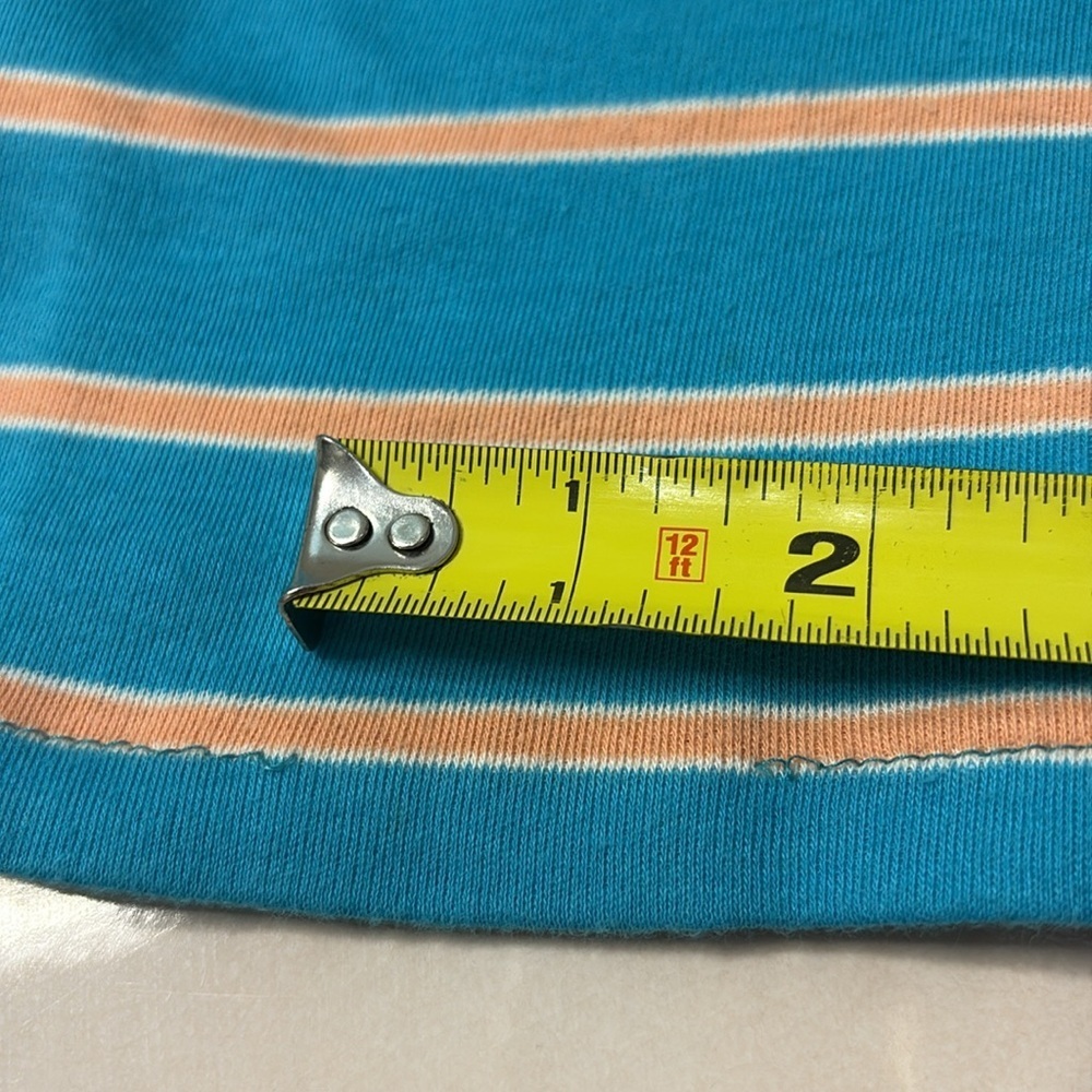 Vintage Ralph Lauren Teal and Peach Polo Shirt. Child’s 18. Y2K - Picture 9 of 11